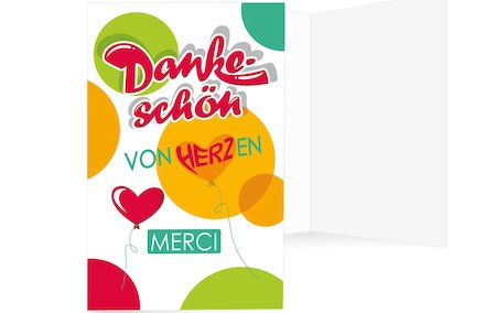 Grußkarte »Dankeschön«